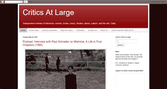 Desktop Screenshot of criticsatlarge.ca